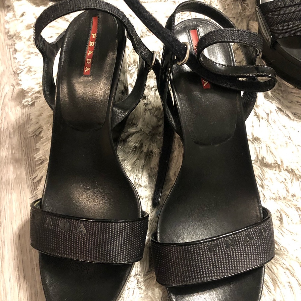 Prada wedge sandals